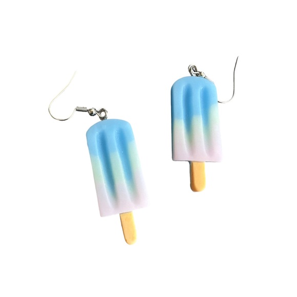 Resin Popsicle Shaped Drop Earrings - Picture 2 of 5